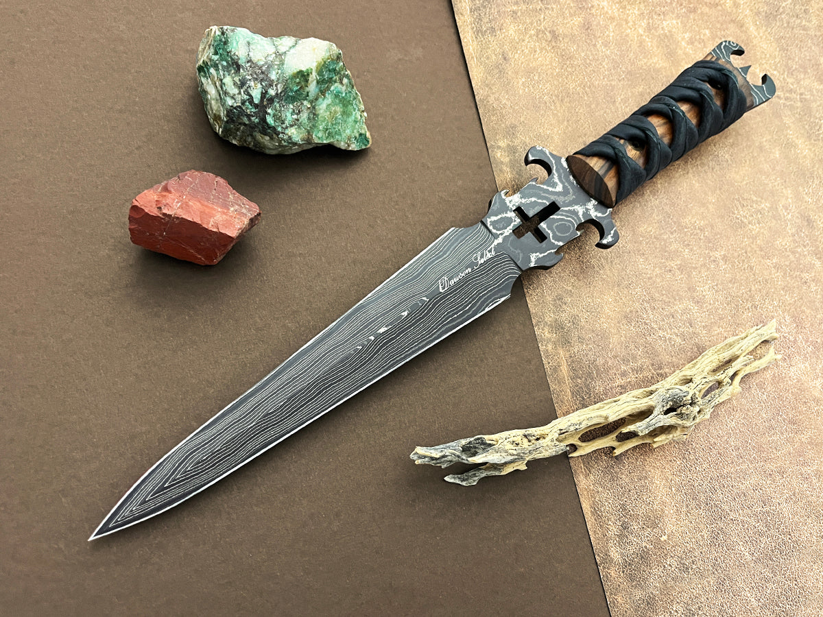 Defender of the Faith | Dawson Select Steel | Double-Edged Dagger | Arizona Ironwood