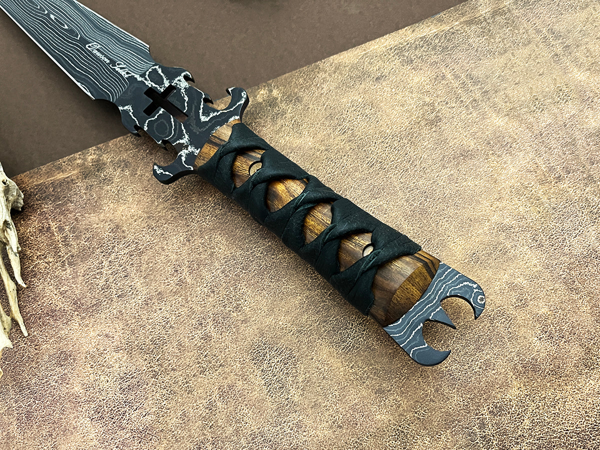 Defender of the Faith | Dawson Select Steel | Double-Edged Dagger | Arizona Ironwood