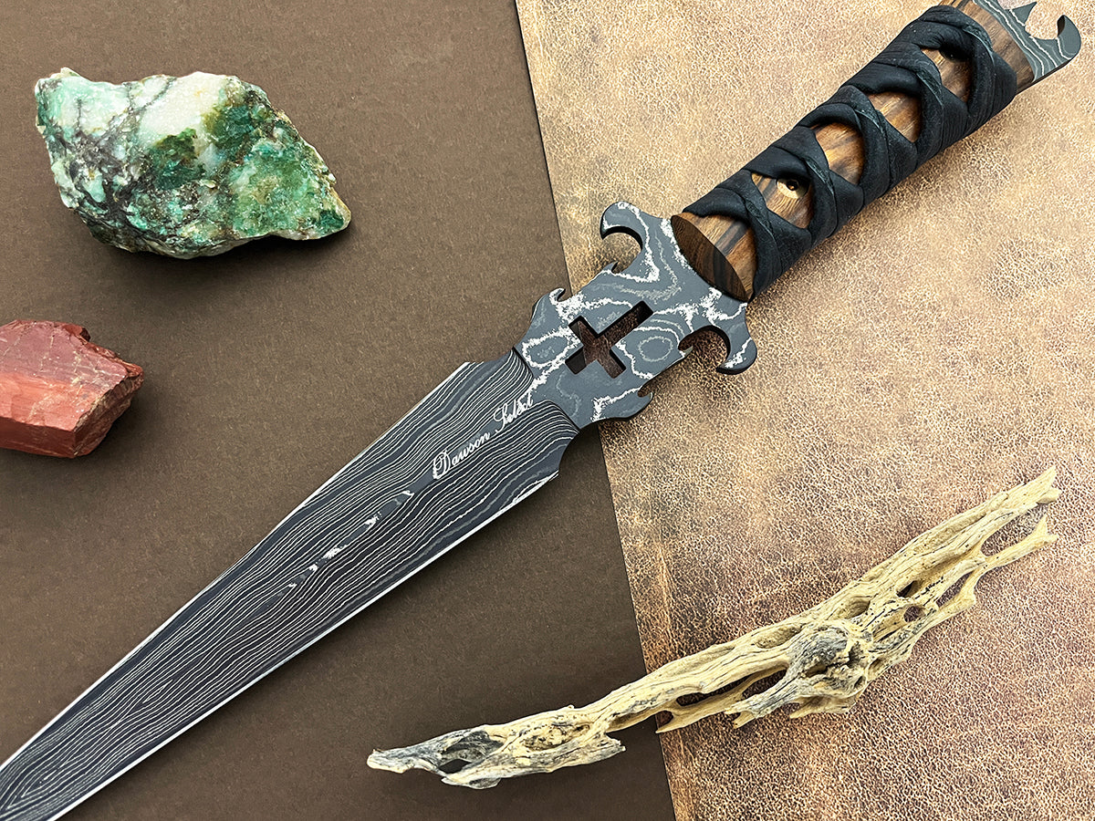 Defender of the Faith | Dawson Select Steel | Double-Edged Dagger | Arizona Ironwood