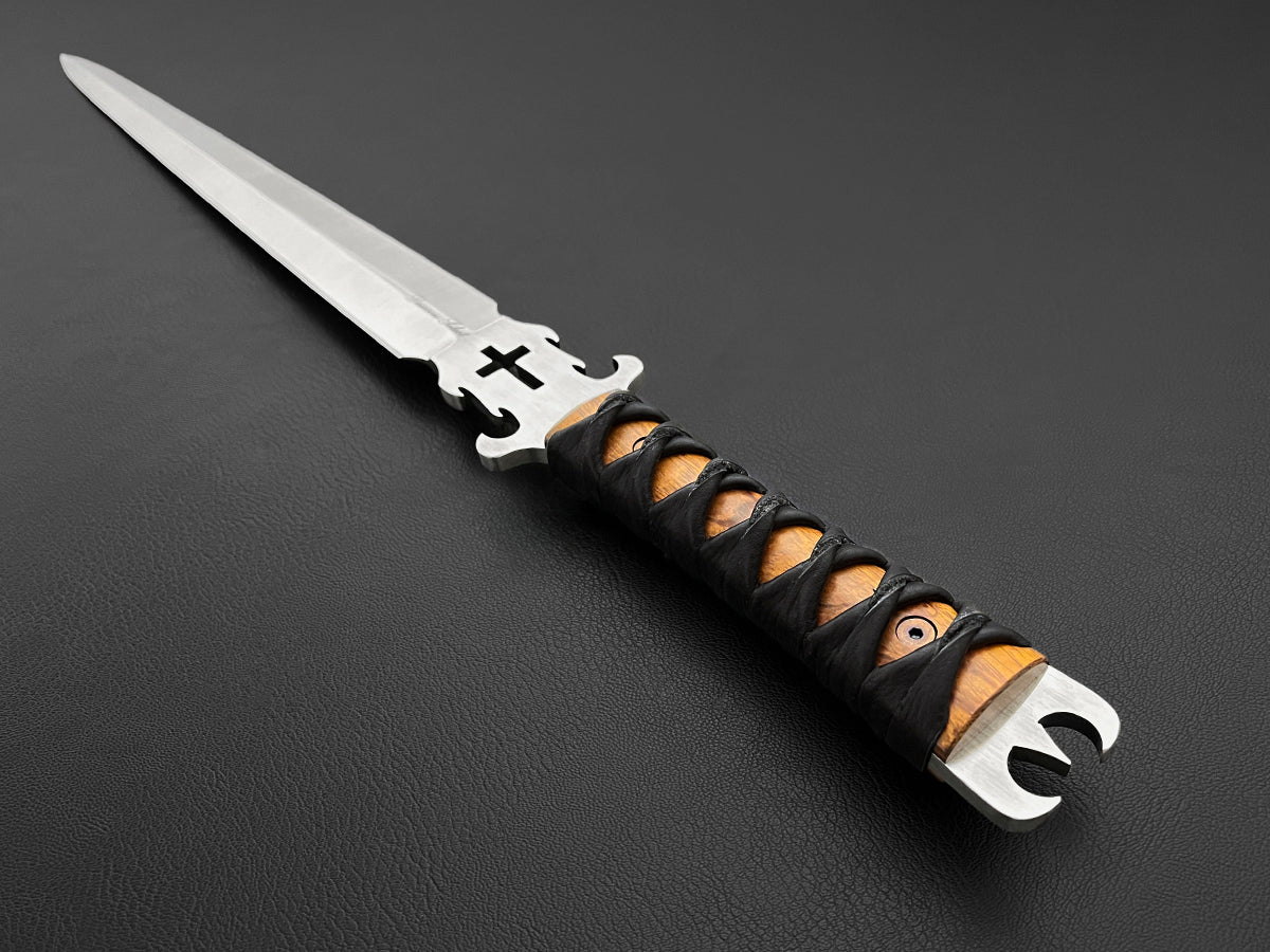 Defender of the Faith | Double-Edged Short Sword | CPM-MagnaCut Steel | Satin Finish