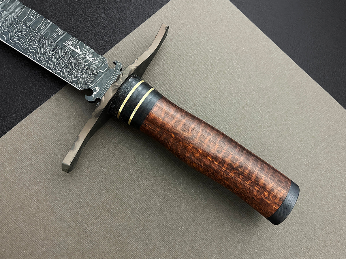 Kit Carson Western Bowie | Dawson Select Steel | Brazilian Snakewood