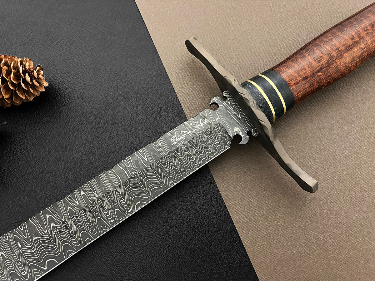 Kit Carson Western Bowie | Dawson Select Steel | Brazilian Snakewood