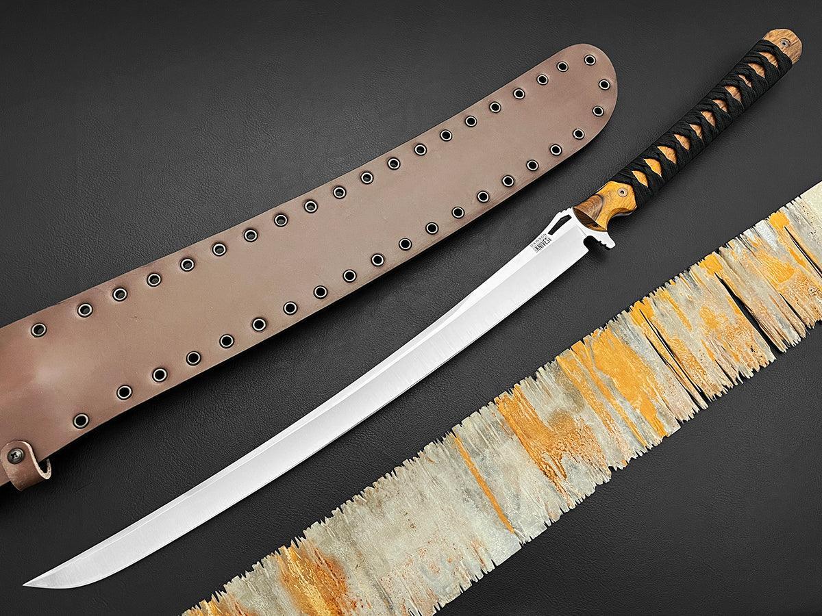 Many Waters Ninjato Sword | 19" Blade | CPM-MagnaCut Steel | Satin Finish