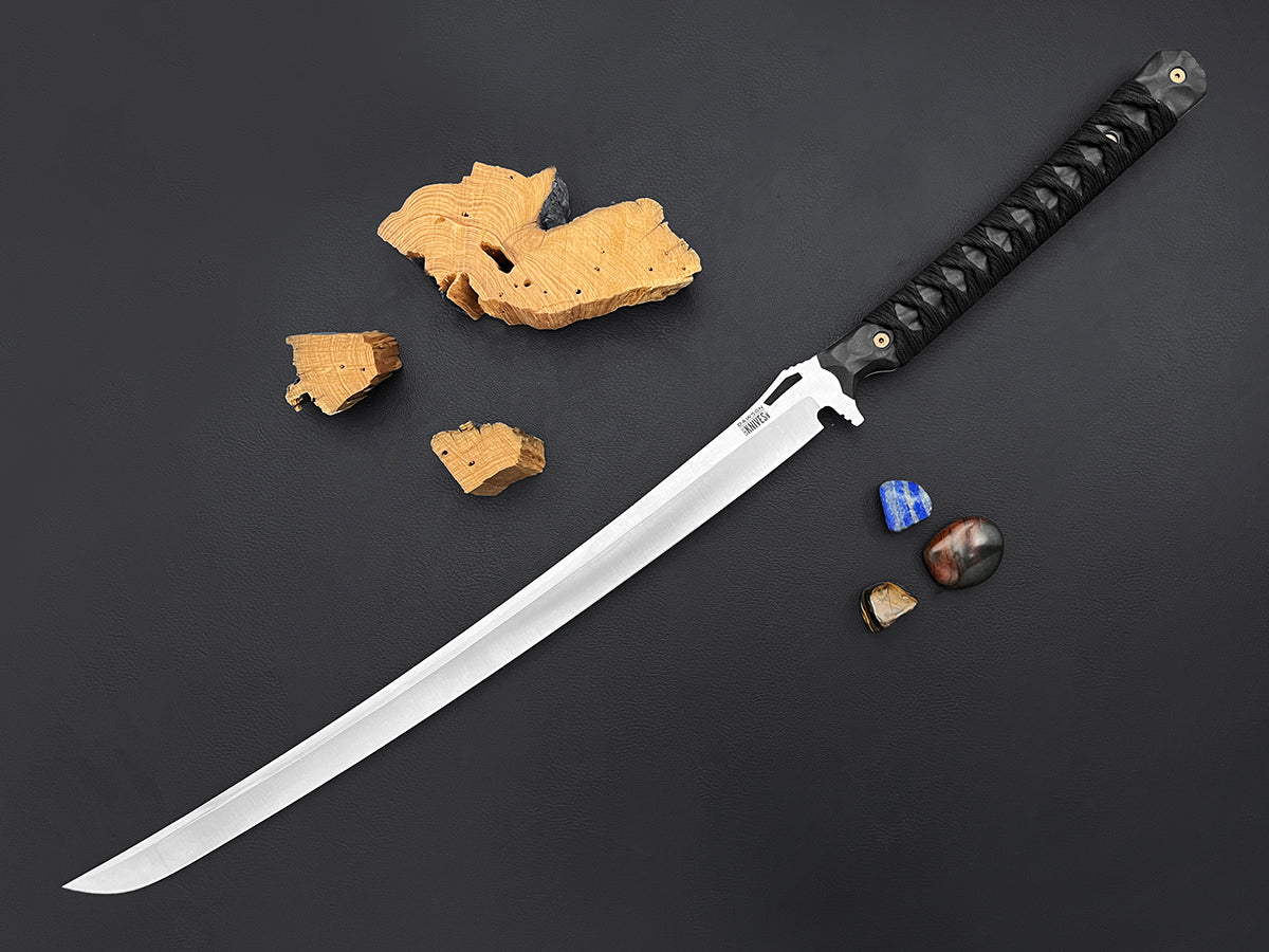 NEW ULTRALIGHT #01 Many Waters Ninjato Sword | 19" Blade | CPM-MagnaCut Steel | Satin Finish