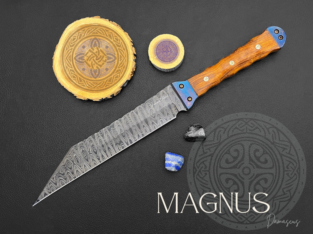 Magnus | Viking Seax Short Sword | Dawson Select Steel | Arizona Ironwood
