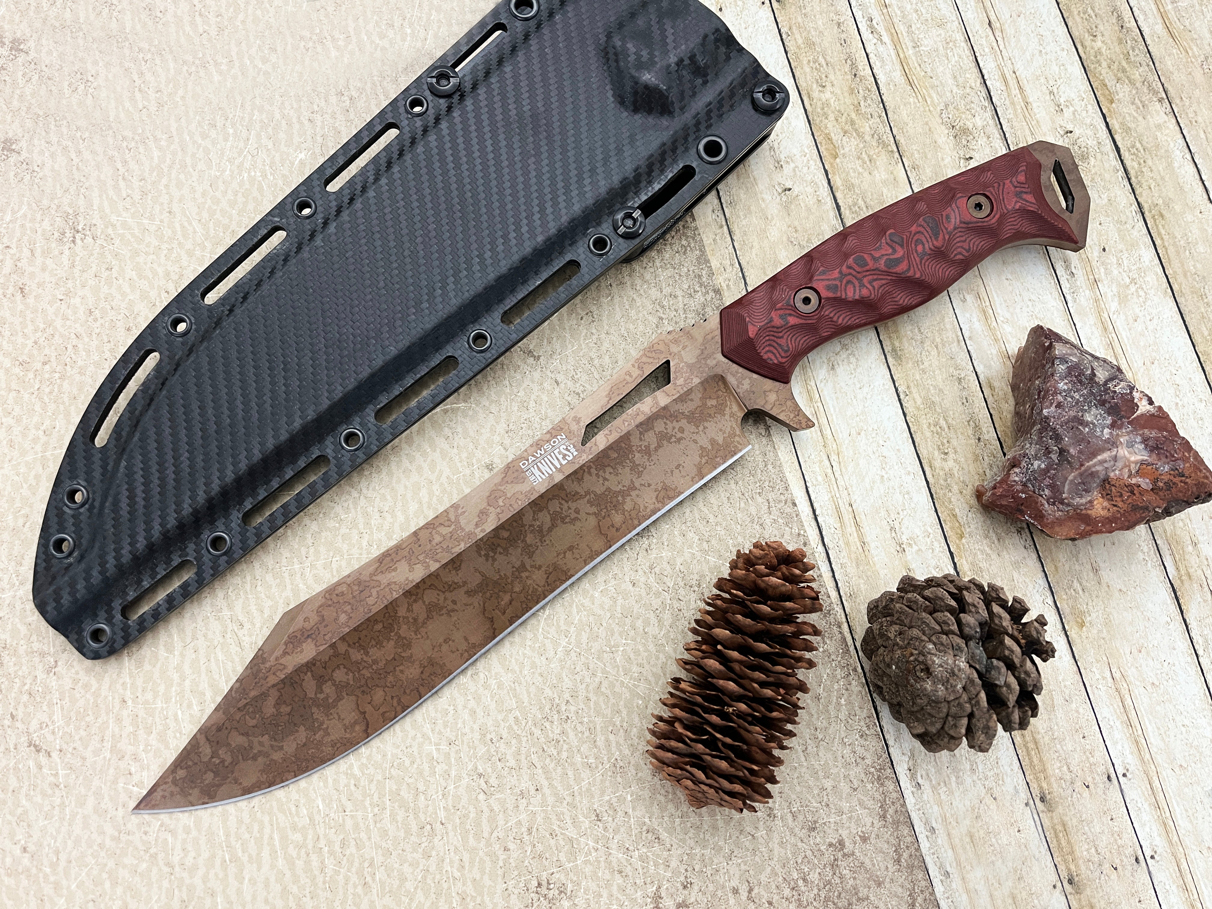 GEN 2 Dominion | Clip Point Survival Bowie | CPM-MagnaCut Steel | Arizona Copper Finish