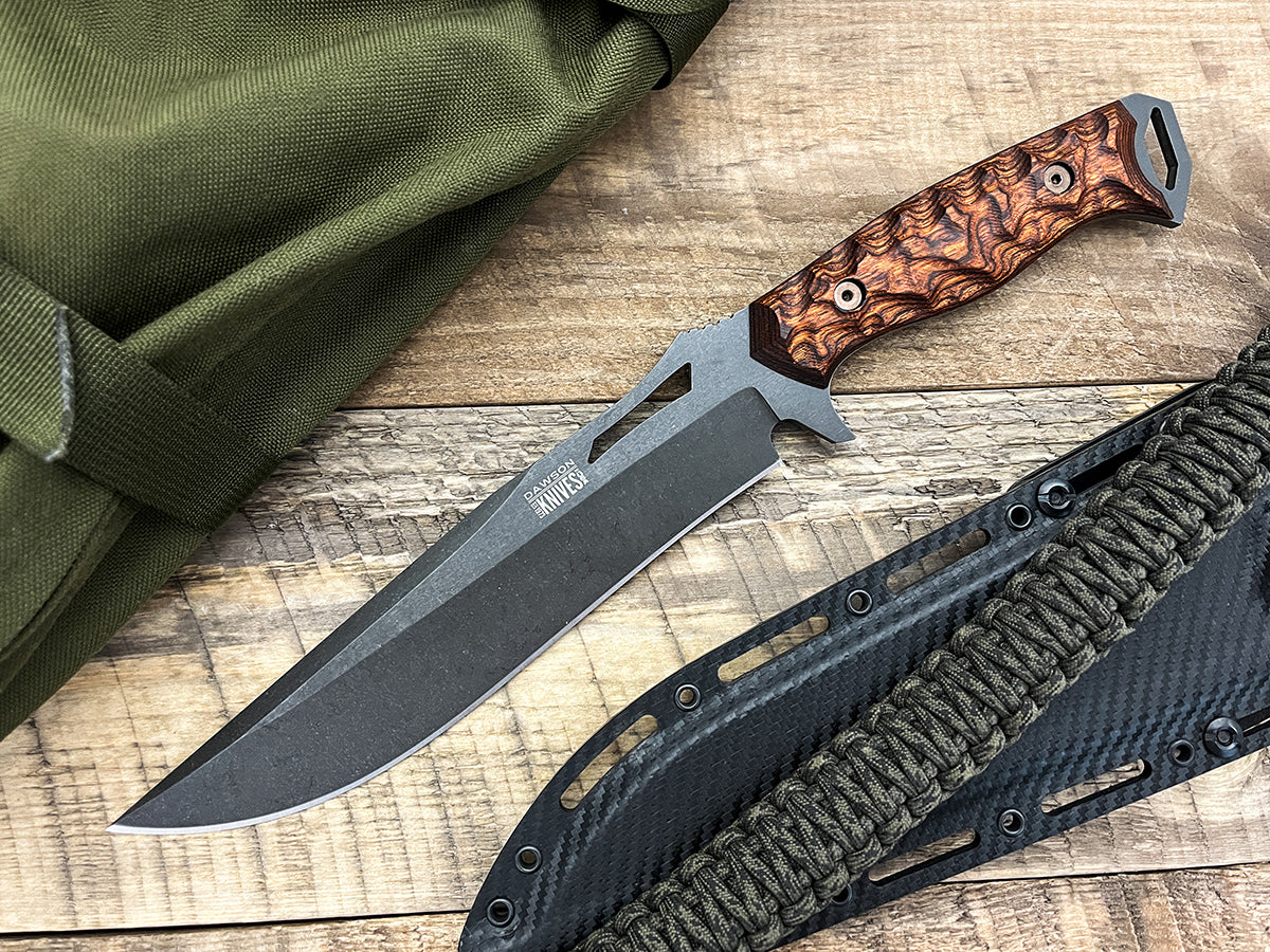 Seraphim CP (Crusher Pommel) | Urban Survival Bowie | CPM-MagnaCut Steel | Midnight Finish