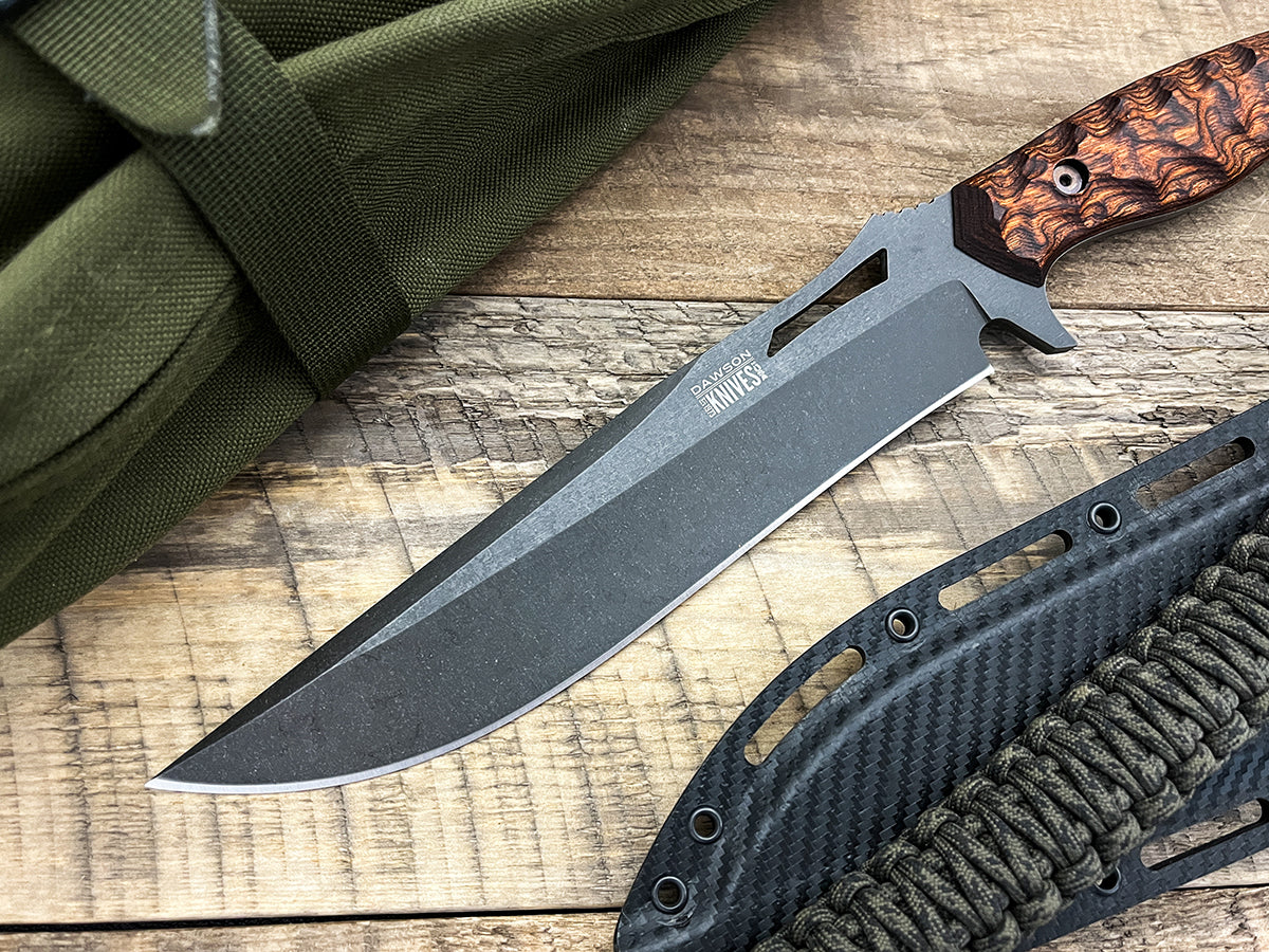Seraphim CP (Crusher Pommel) | Urban Survival Bowie | CPM-MagnaCut Steel | Midnight Finish