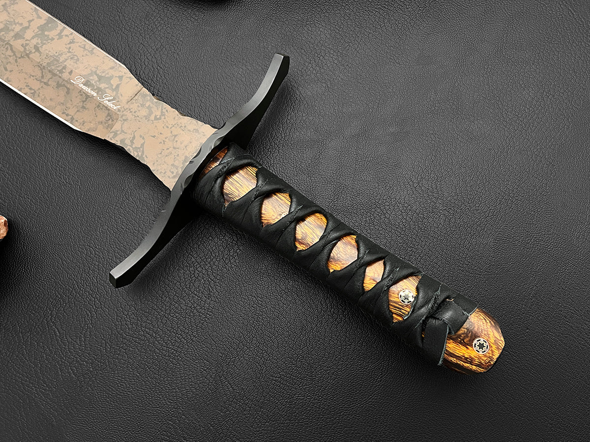 Pendragon | Dawson Select 15" Short Sword | CPM-MagnaCut Steel | Scorched Earth Finish