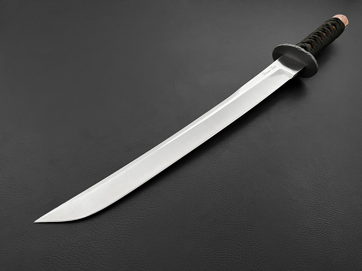 Seeker | Japanese Style Tanto | CPM-3V Steel | Arizona Ironwood | Satin Blade Finish
