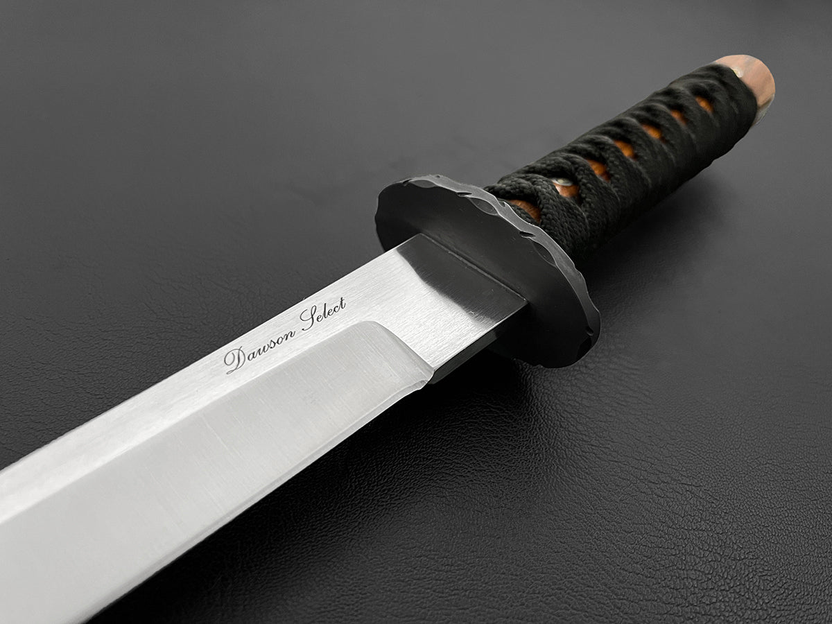 Seeker | Japanese Style Tanto | CPM-3V Steel | Arizona Ironwood | Satin Blade Finish