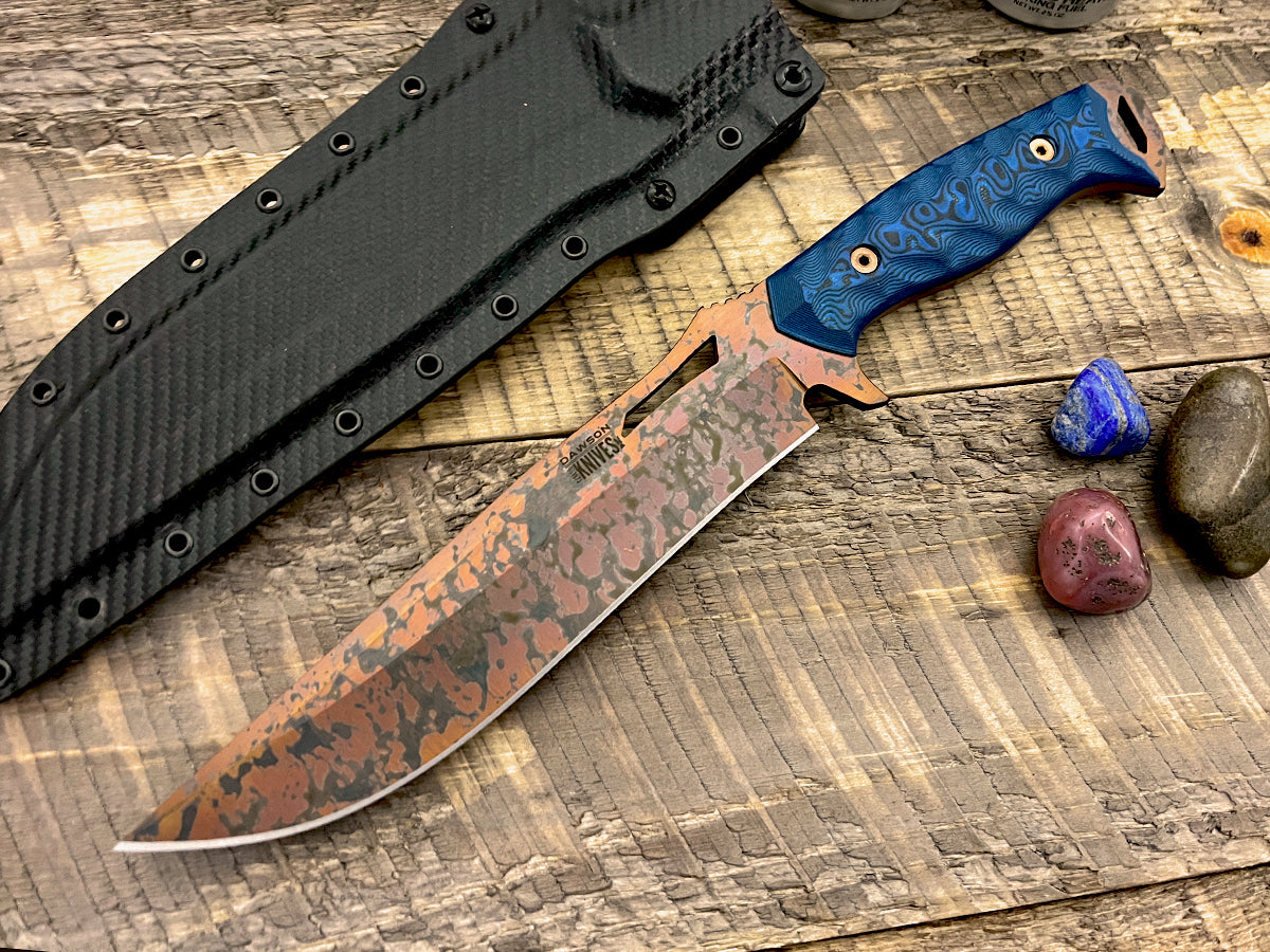 Seraphim CP (Crusher Pommel) | Urban Survival Bowie | CPM-MagnaCut Steel | Arizona Copper